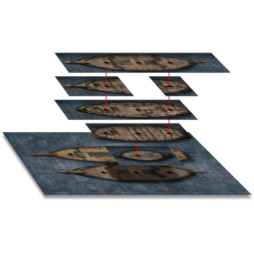 Mapy pre RPG: Pirátska loď