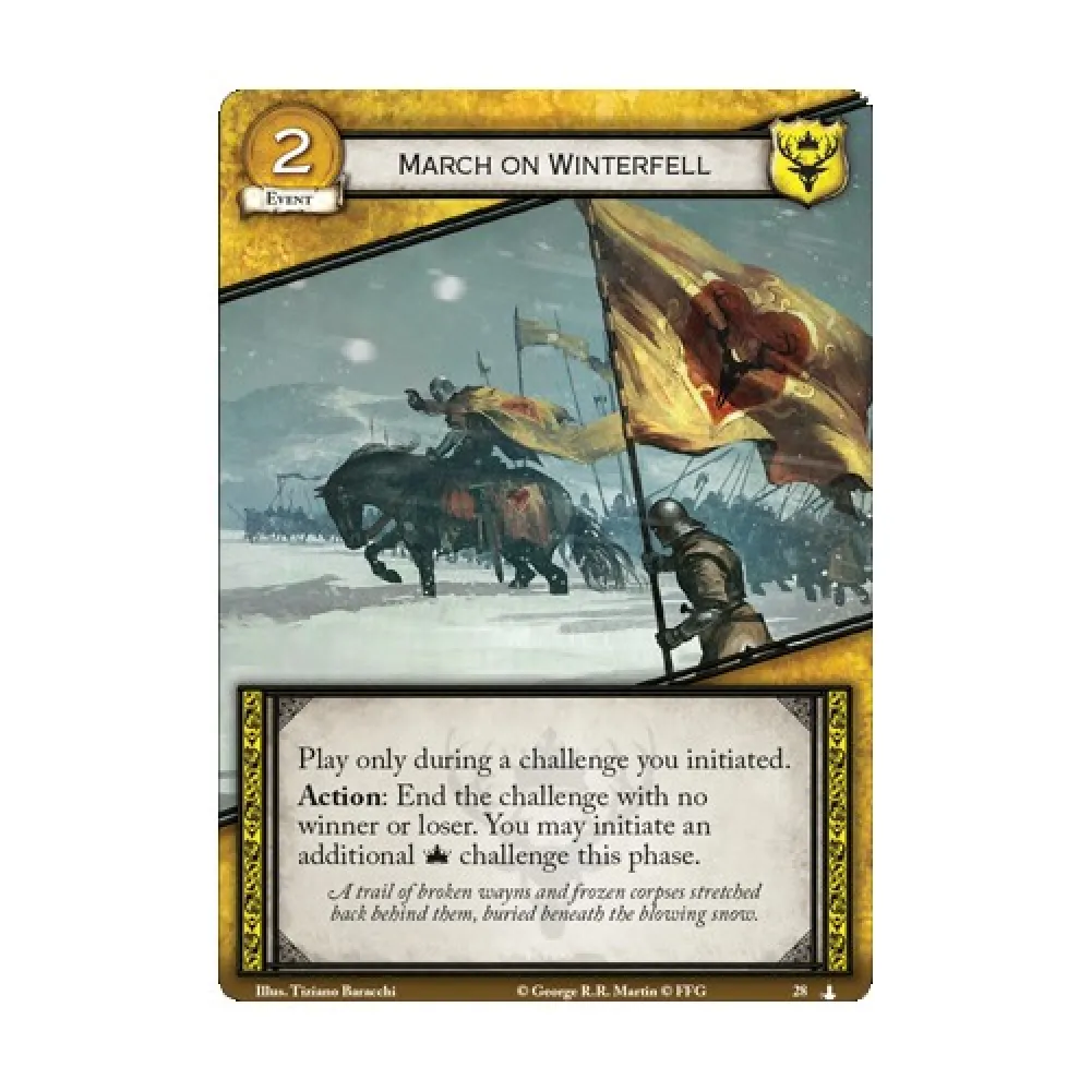 A Game of Thrones LCG second edition: The March on Winterfell