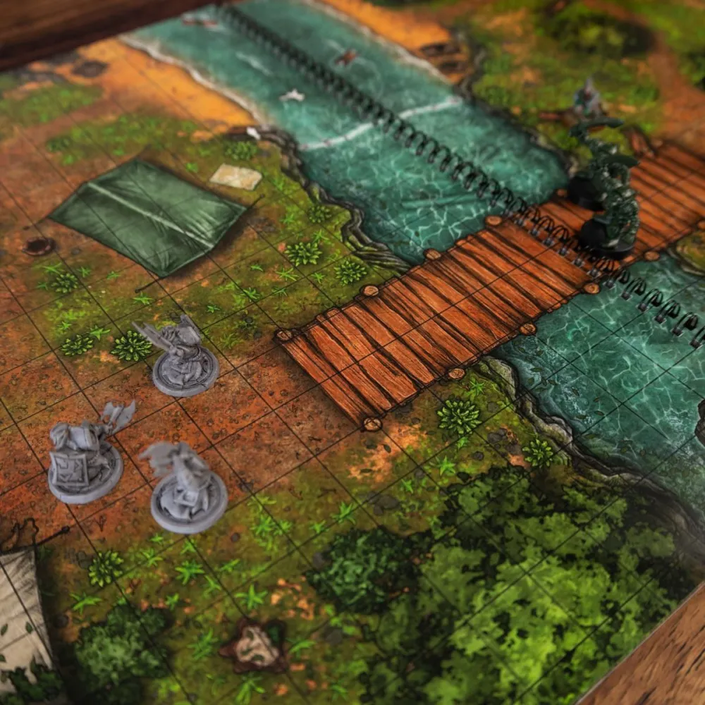 A3 RPG Book: Fantasy Village - Square Grid