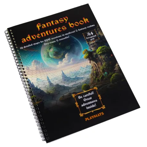A4 RPG Book - hexová mřížka (+ popisovač a hadřík)