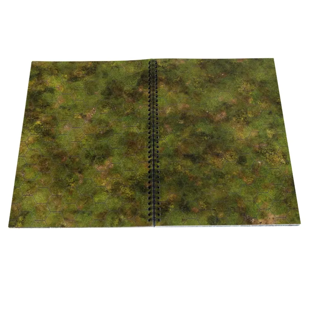 A4 RPG Book - hexová mřížka (+ popisovač a hadřík)