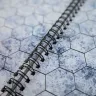 A4 RPG Book - hexová mřížka (+ popisovač a hadřík)