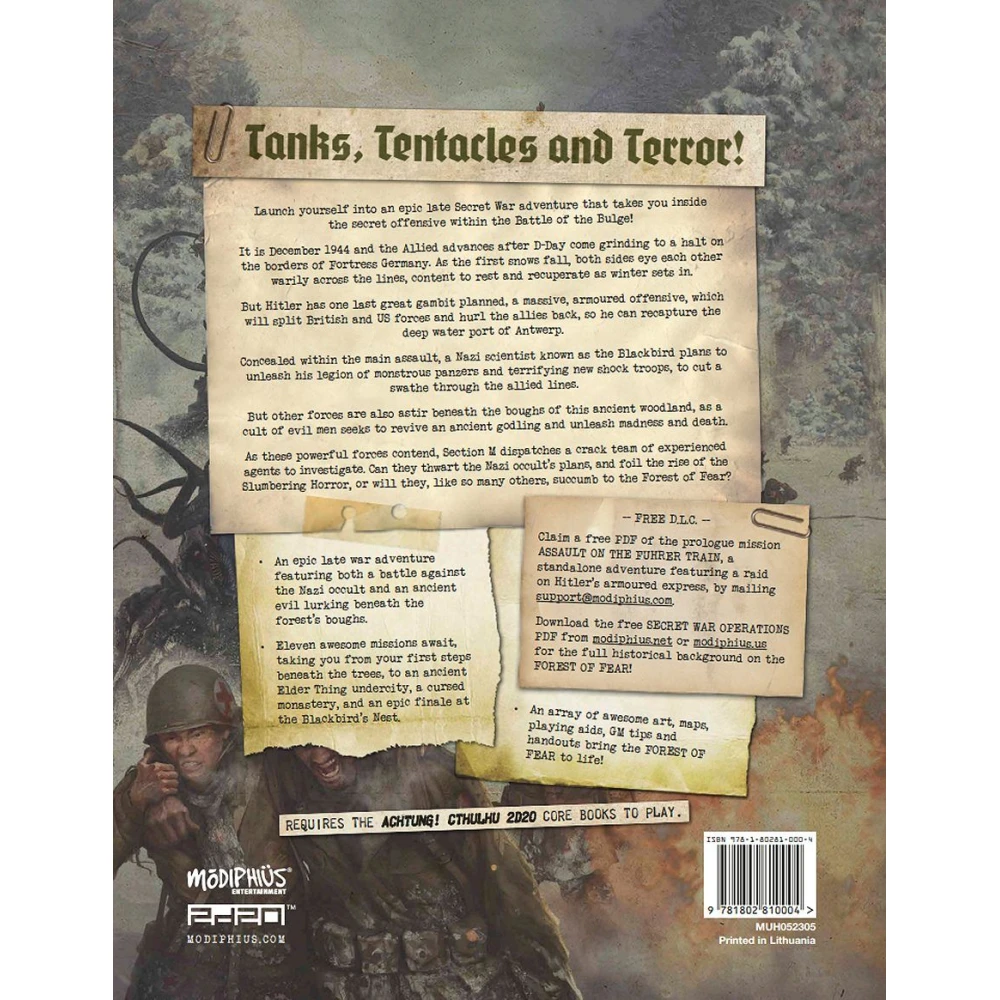 Achtung! Cthulhu 2d20: Forest of Fear
