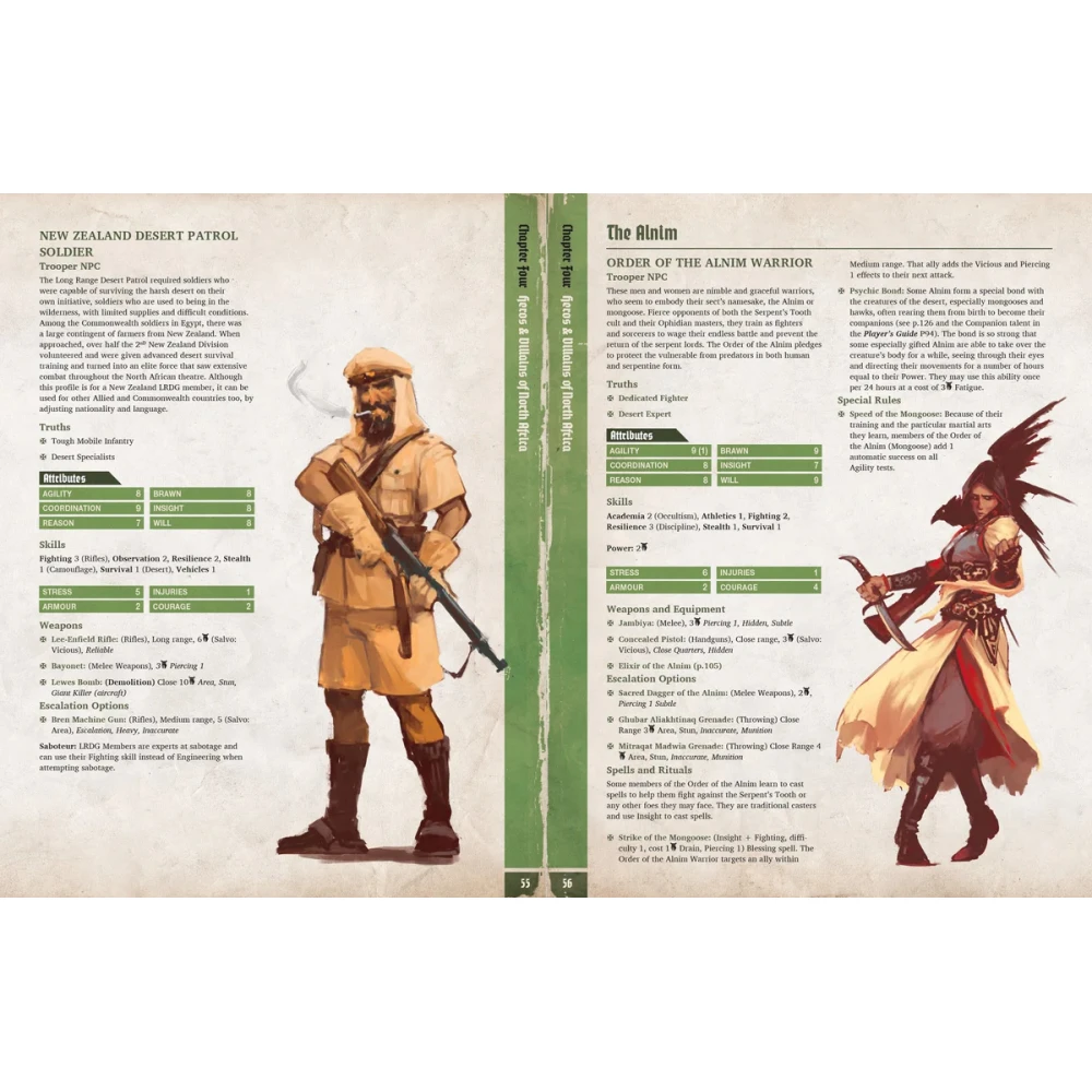 Achtung! Cthulhu 2d20: Serpent and the Sands