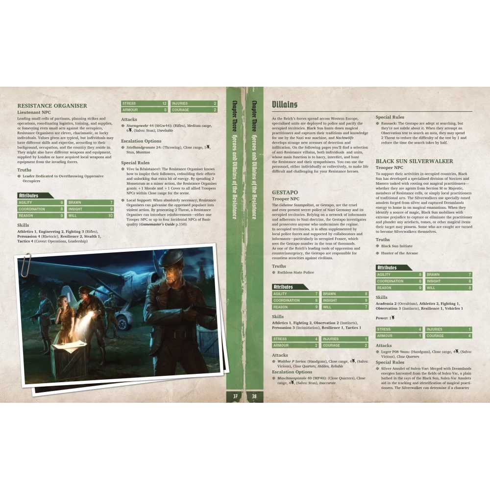 Achtung! Cthulhu 2d20: Vive La Resistance