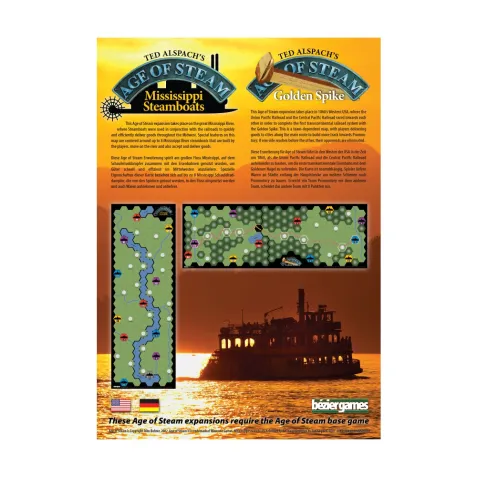 Age of Steam: Mississippi Steamboats/ Golden Spike