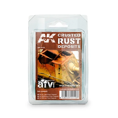 AK Interactive - Crusted Rust Deposits Weathering Set