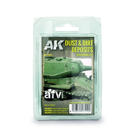 AK Interactive - Dust & Dirt Deposits Weathering Set 