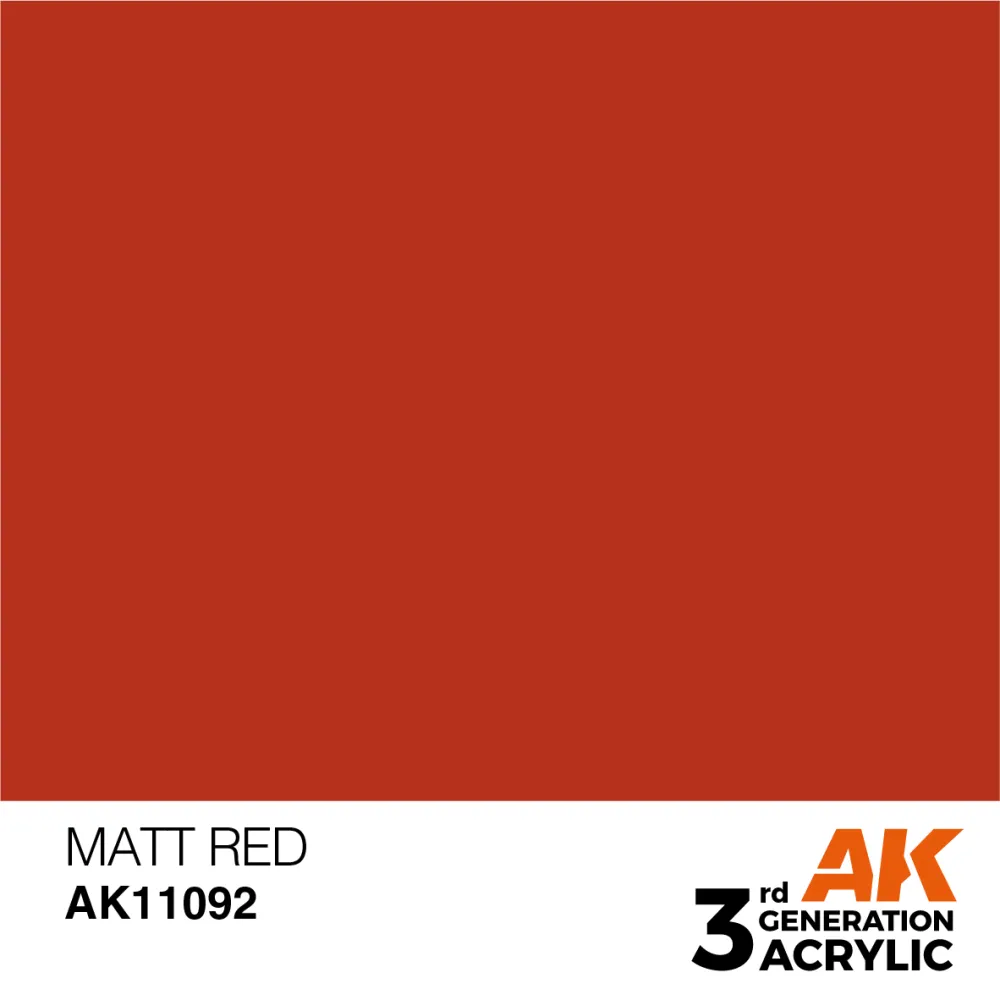 AK Interactive: General Series - Matt Red