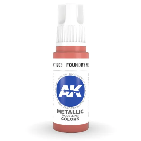 AK Interactive: General Series - Metallic Foundry Red