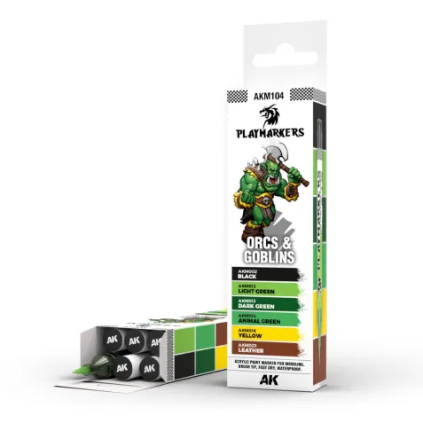 AK Interactive: Playmarkers - Orcs & Goblins (6 farieb)