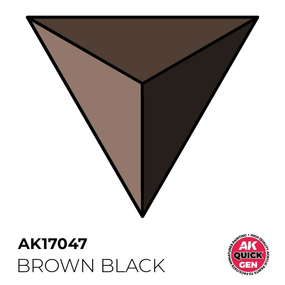 AK Interactive: Quick Gen - Brown Black 18 ml