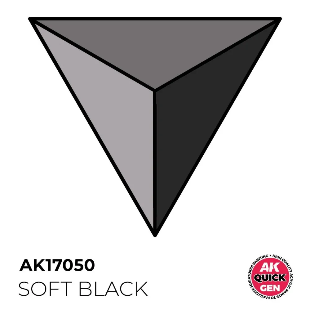 AK Interactive: Quick Gen - Soft Black 18 ml