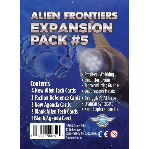 Alien Frontiers: Expansion Pack #5