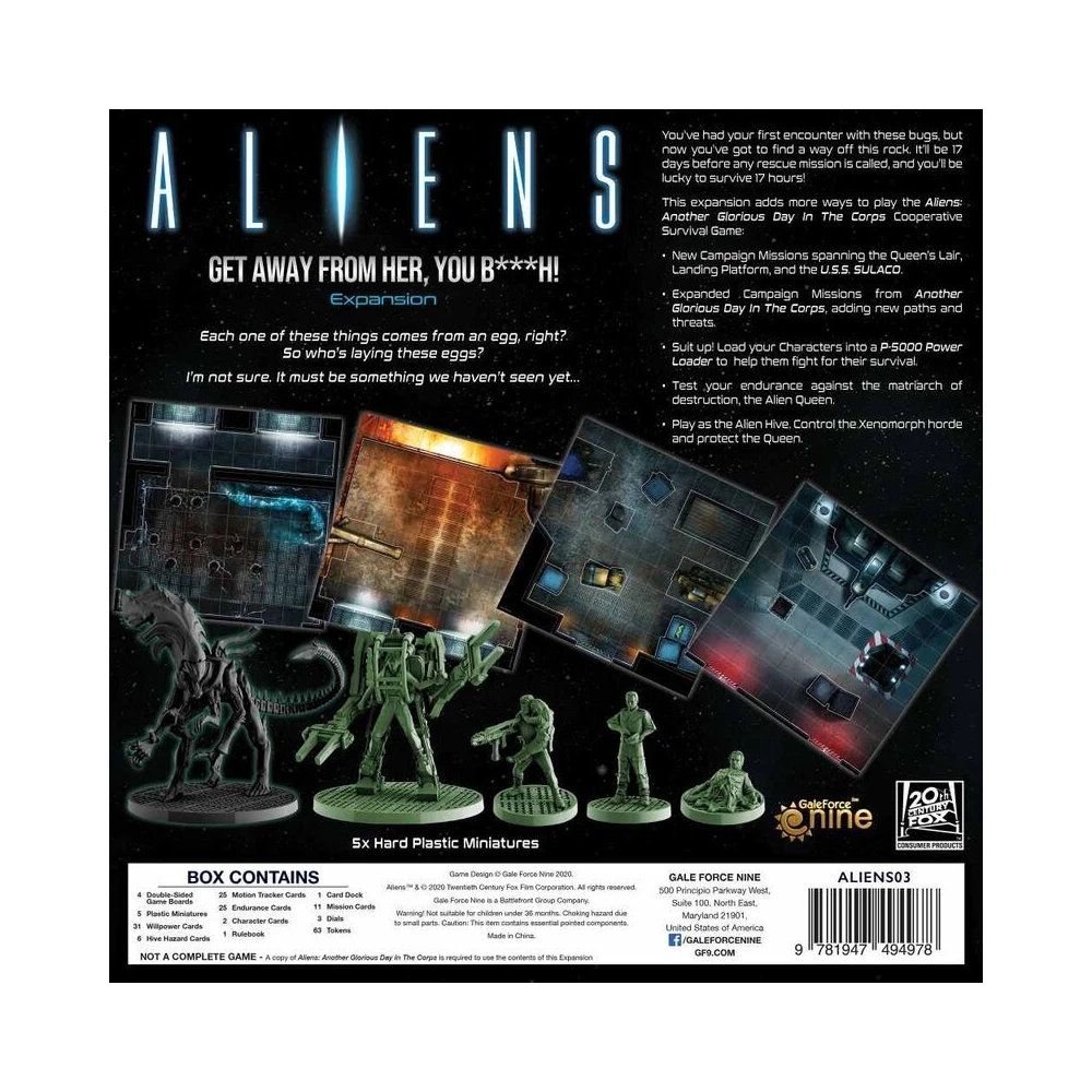 Aliens: Get Away From Her, You B***h! - damaged packaging