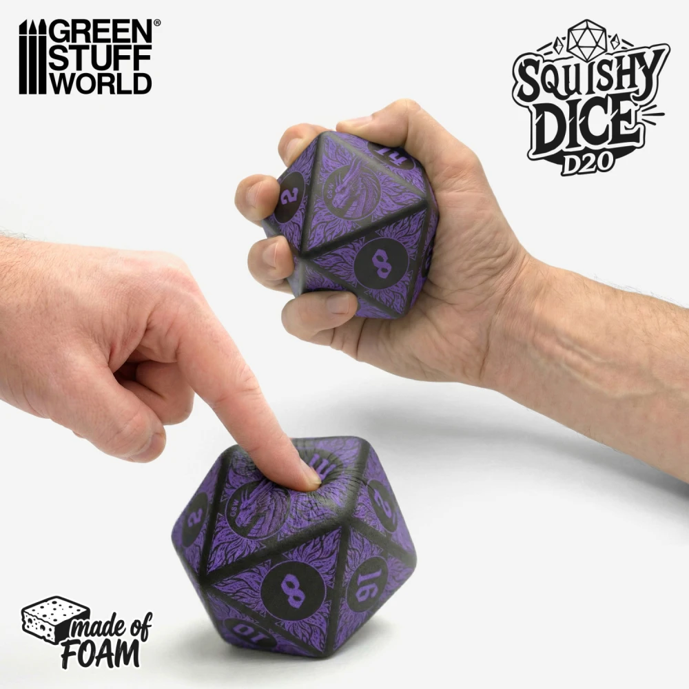 d20 Stress Relief Die - Dragon