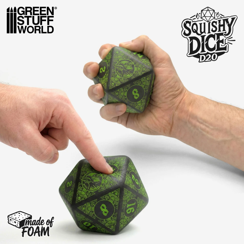 Anti-stress d20 Die - Goblin