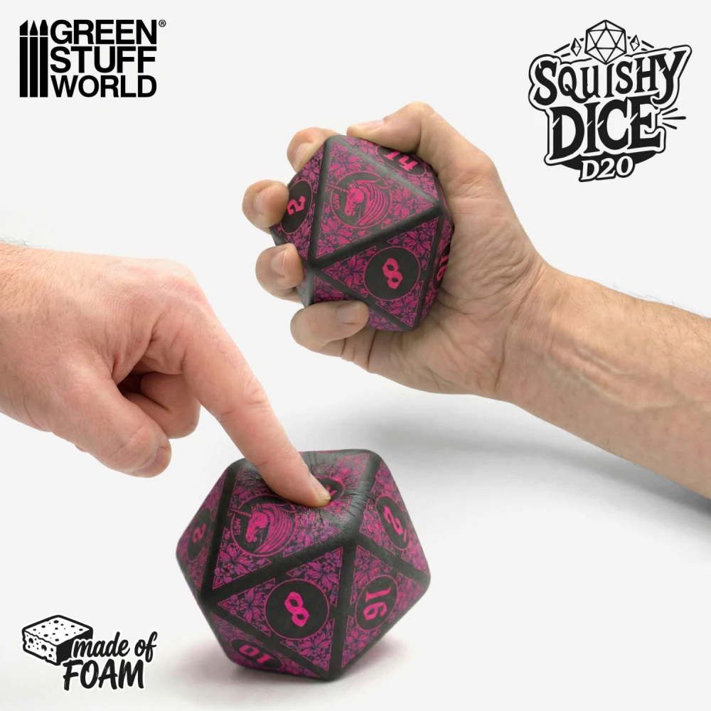 d20 Stress Die - Unicorn