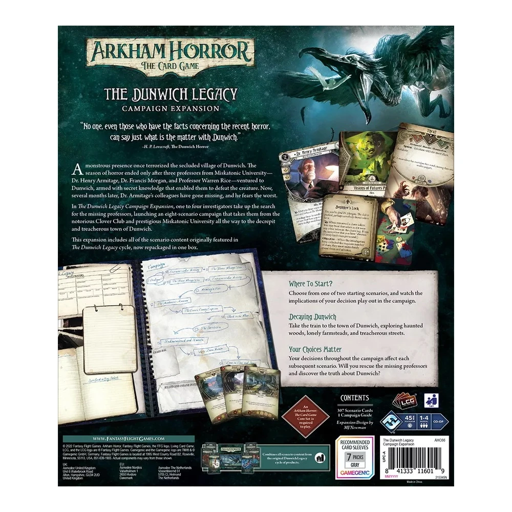 Arkham Horror LCG: The Dunwich Legacy Campaign Expansion