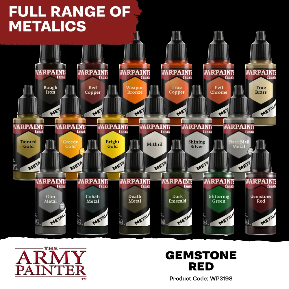 Army Painter: Fanatic Metallic - Gemstone Red