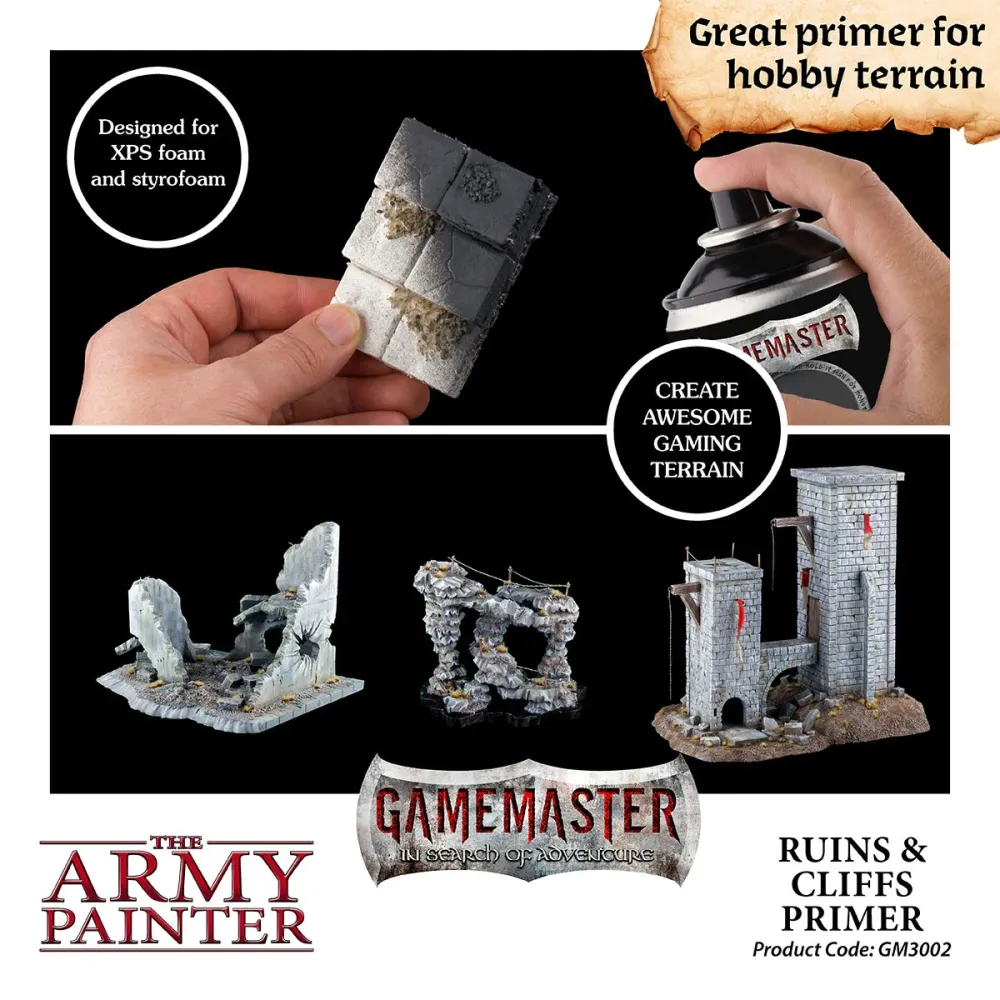 Army Painter: GameMaster Terrain Primer - Ruins & Cliffs