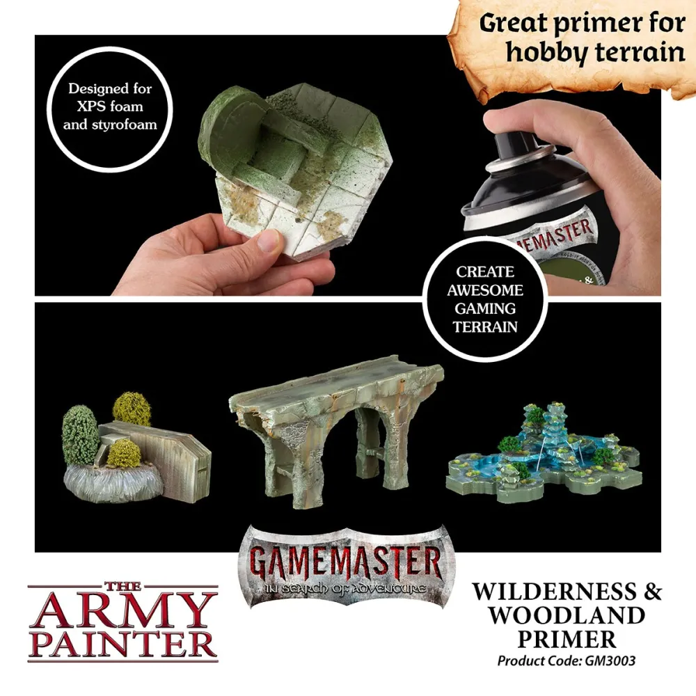 Army Painter: GameMaster Terrain Primer - Wilderness & Woodlands