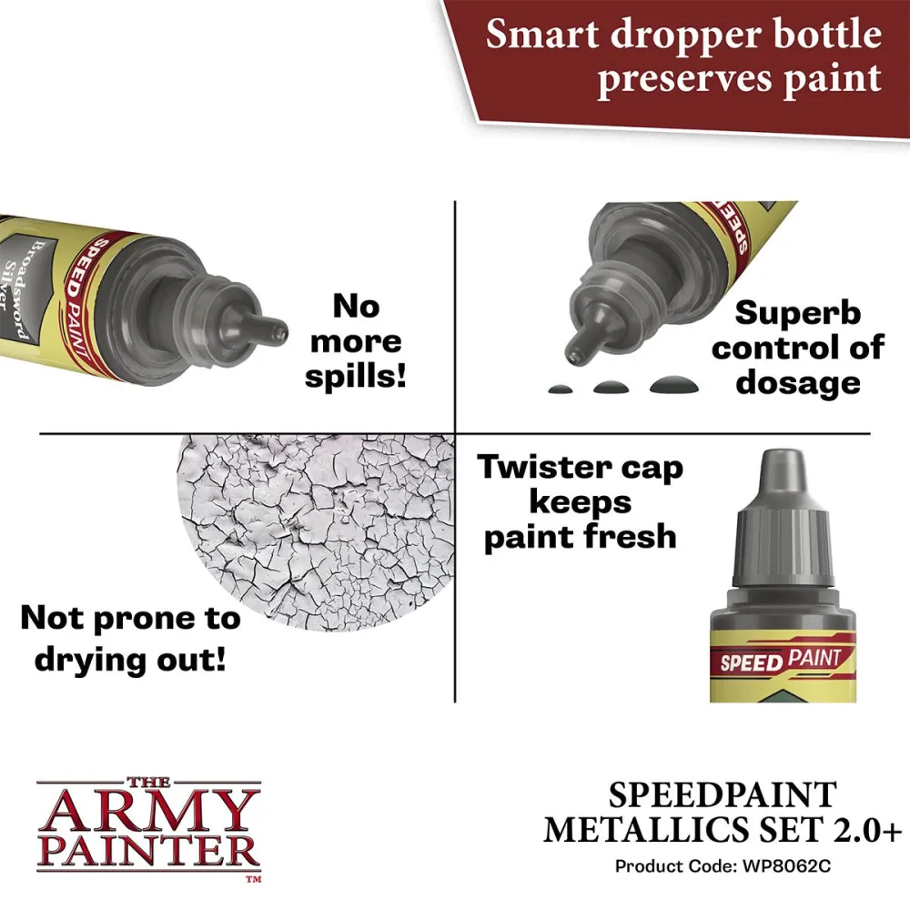 Army Painter: Speedpaint Metallics Set 2.0