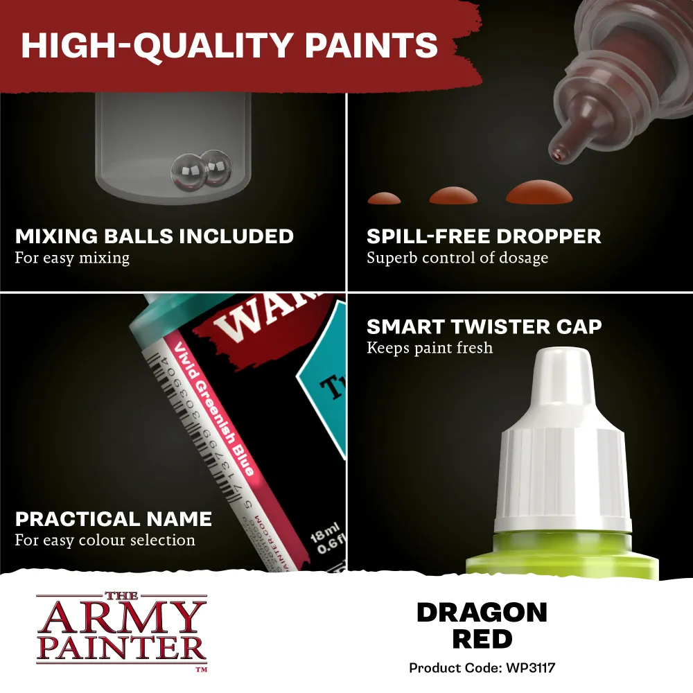 Army Painter: Warpaints Fanatic - Dragon Red