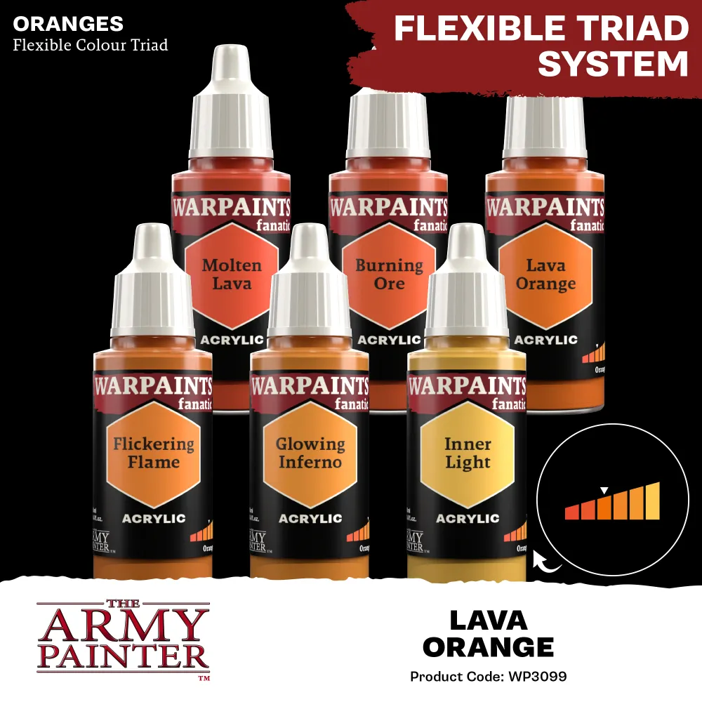Army Painter: Warpaints Fanatic - Lava Orange