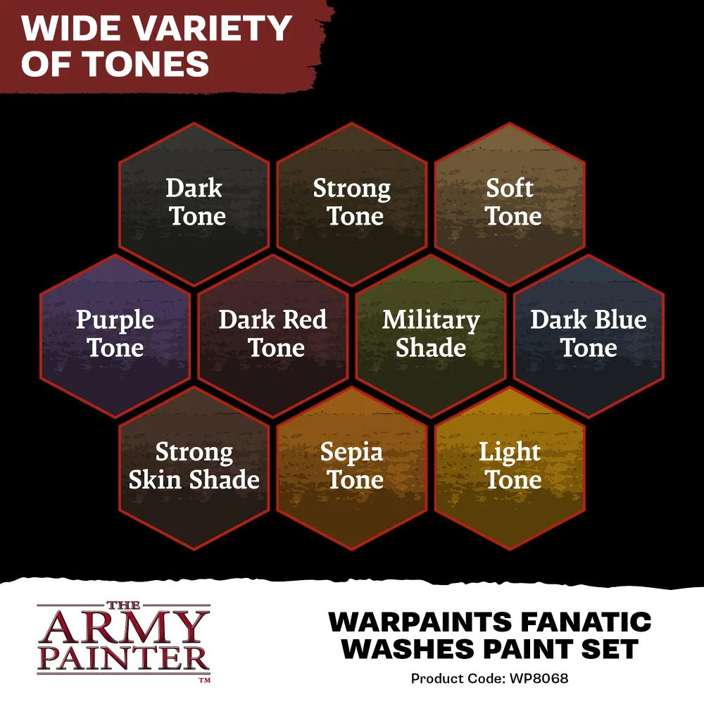 Army Painter: Warpaints Fanatic - Washes Paint Set