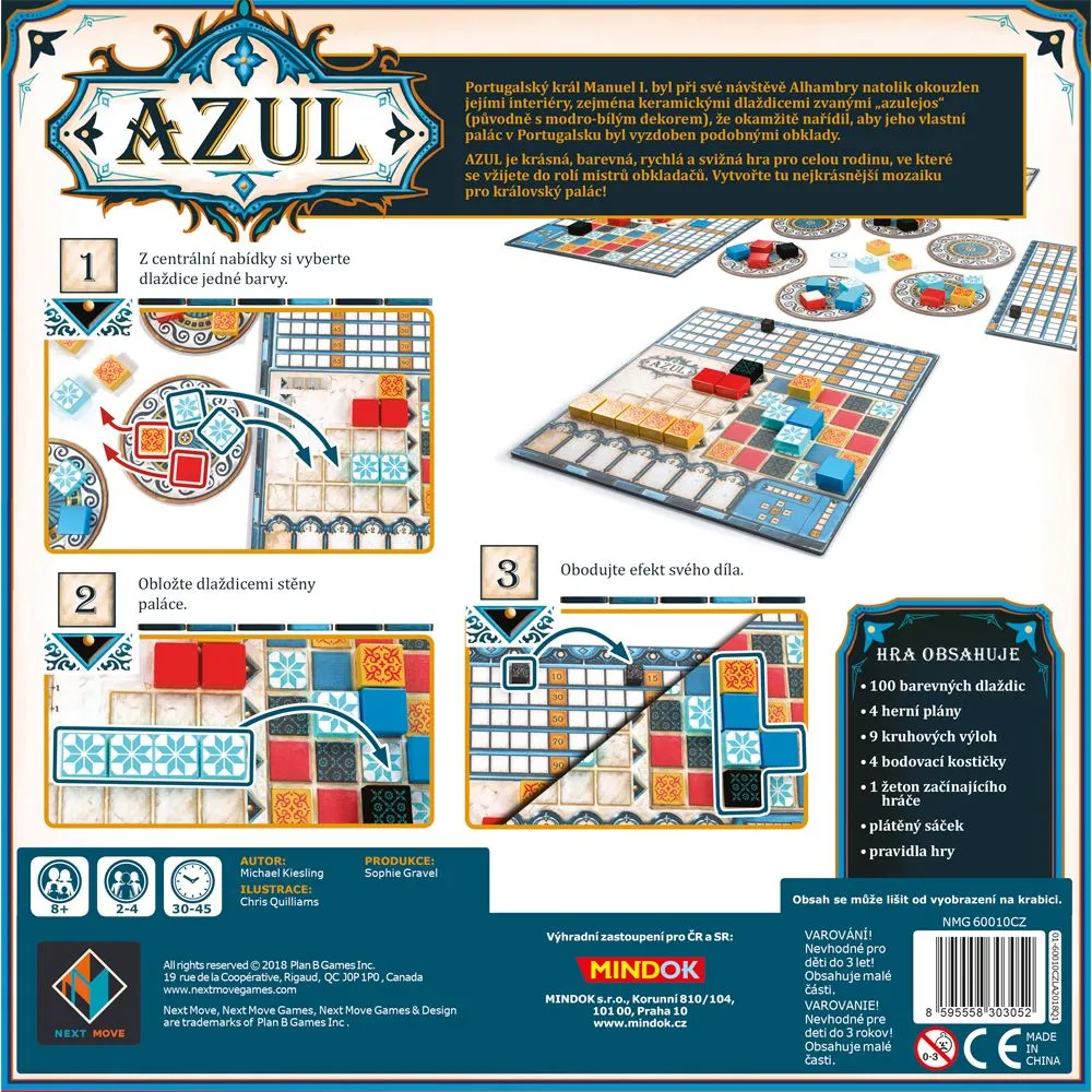 Azul (česky) - poškozený obal