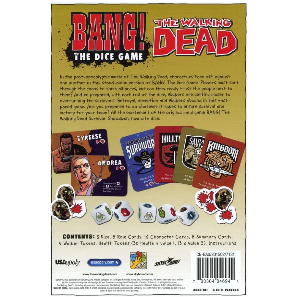 Bang! The Dice Game: The Walking Dead