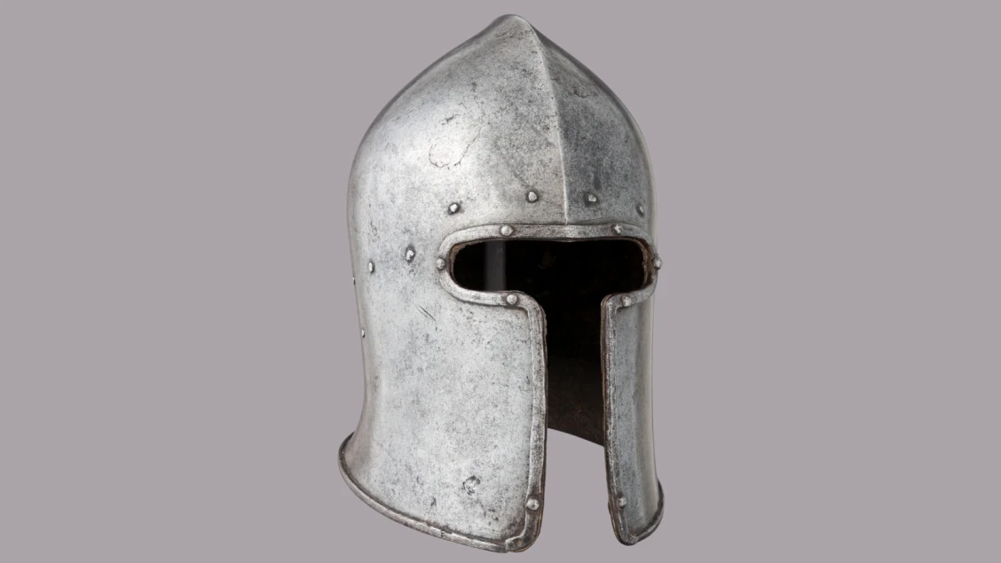 Barbuta-style helmet from the Metropolitan Museum of Art, NY