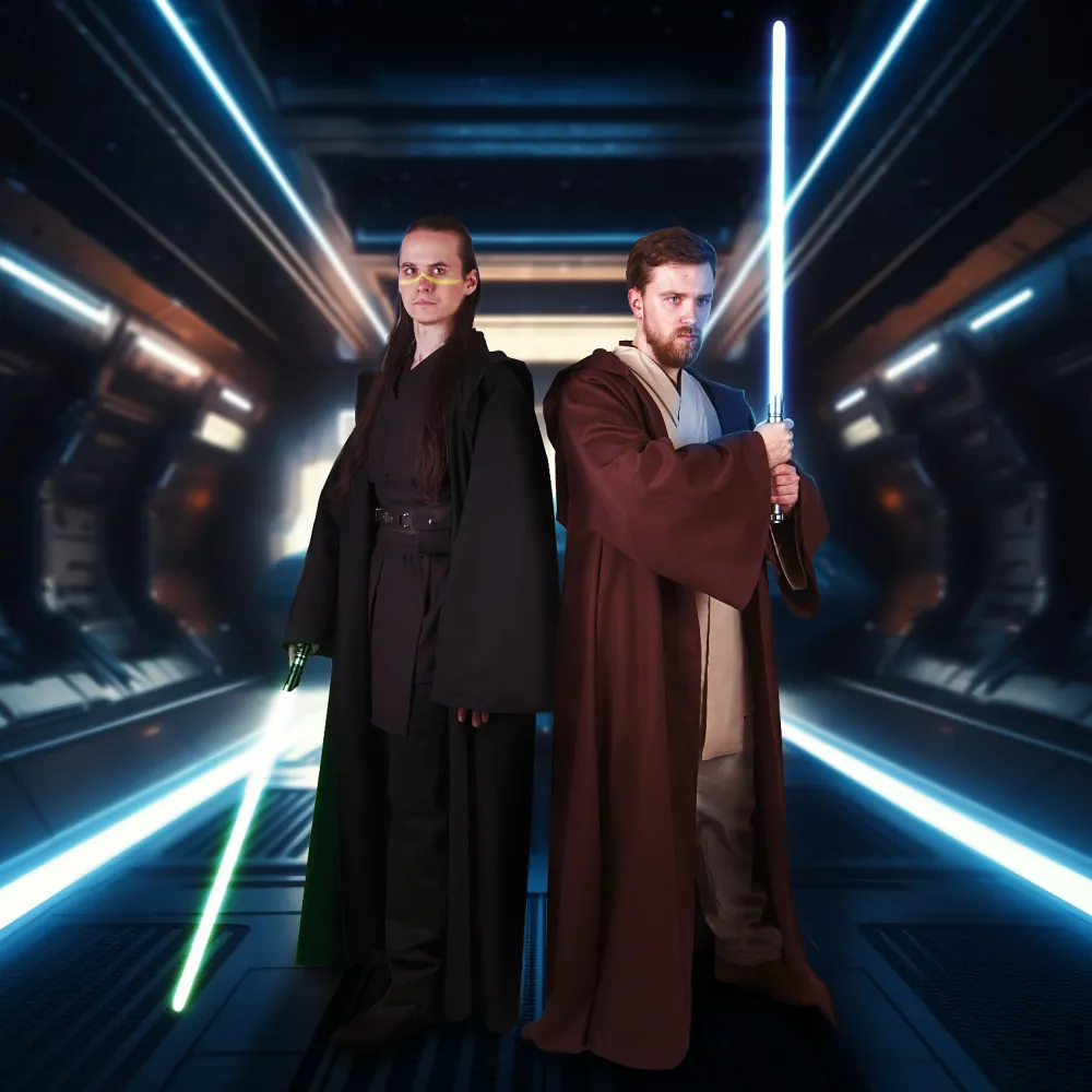 Bavlněná tunika Jedi spodní - černá