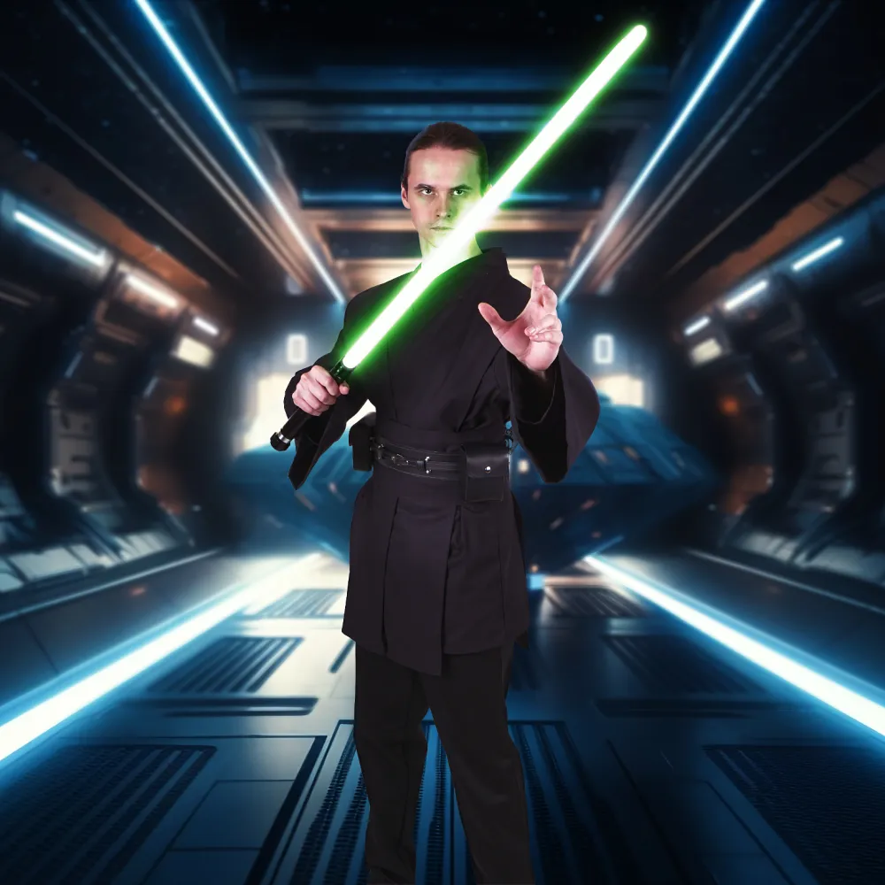 Bavlněná tunika Jedi spodní - černá