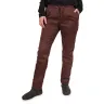 Women's cotton trousers - brown