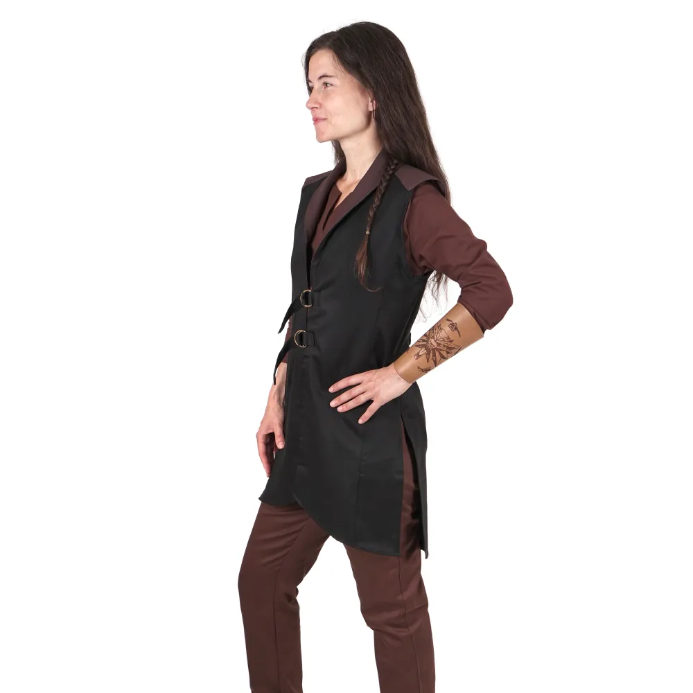 Women's cotton trousers - brown
