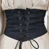 Boudica Cotton Corset - black