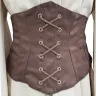 Boudica Cotton Corset - Brown