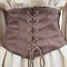 Boudica Cotton Corset - Brown