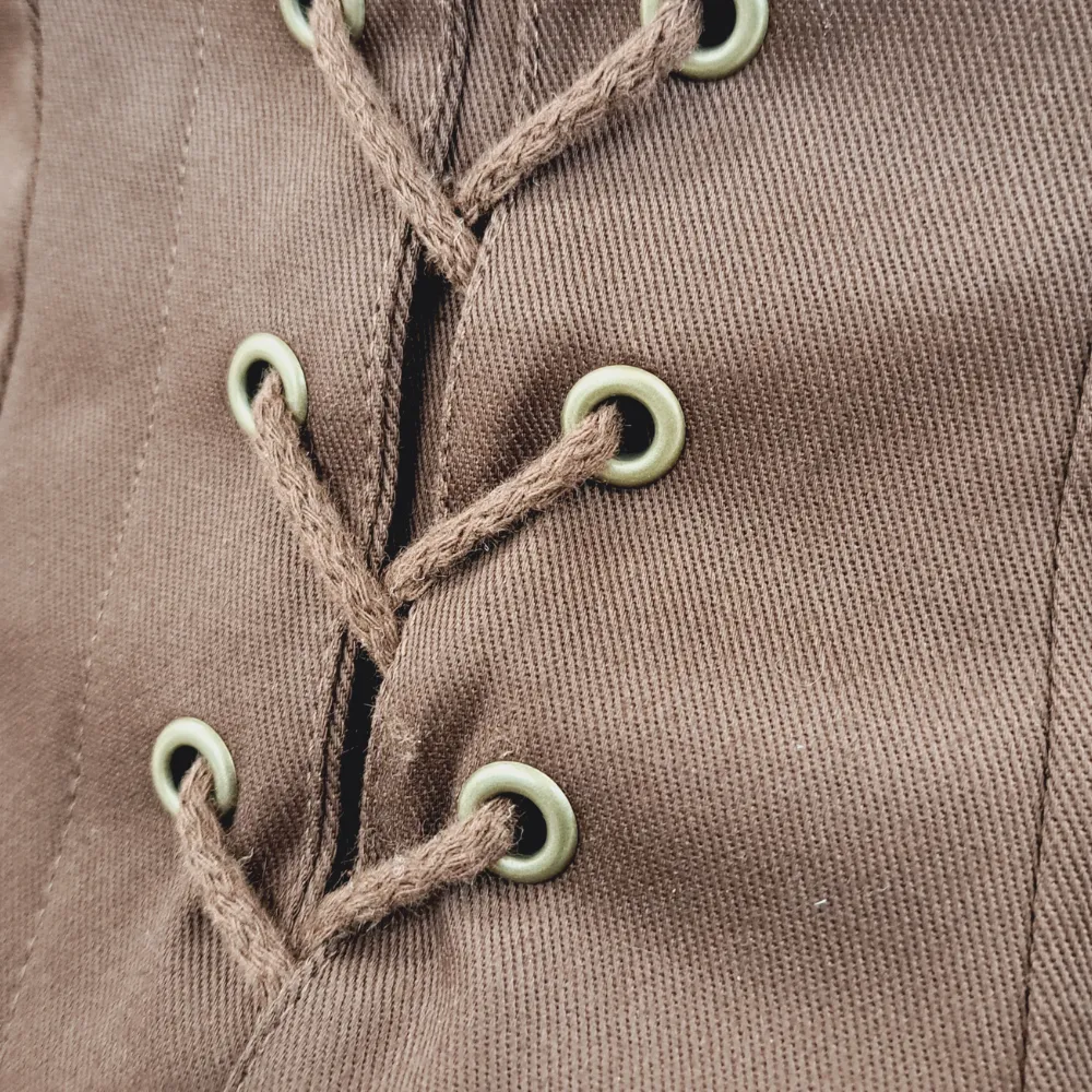 Boudica Cotton Corset - Brown