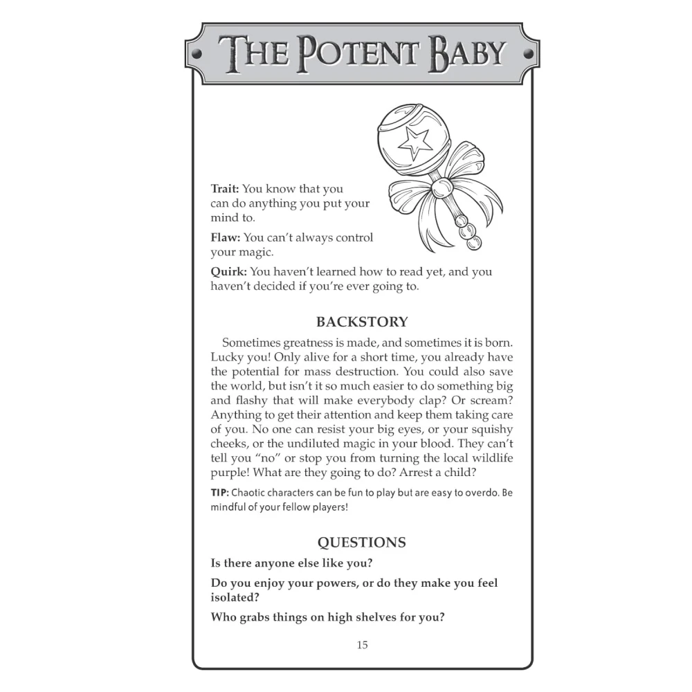 Before the Tavern: 100 Character Concepts for Tabletop Role-Playing Games