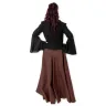 Wide-sleeve blouse - black