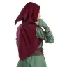 Bolero with hood - burgundy