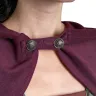 Bolero with hood - burgundy
