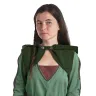 Bolero with hood - green