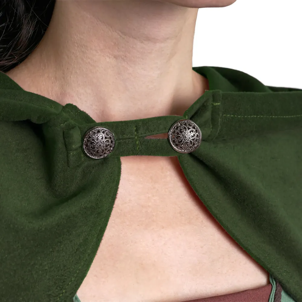 Bolero with hood - green