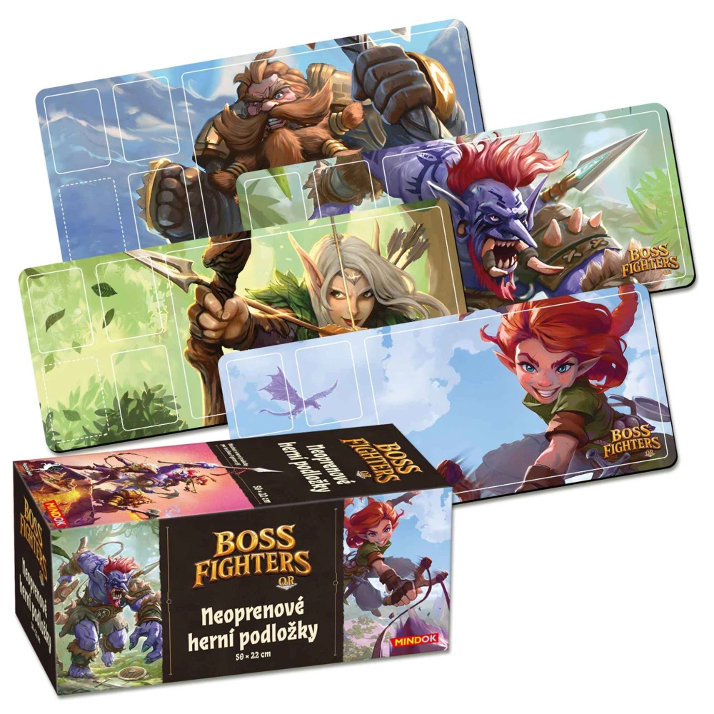 Boss Fighters QR – Neoprenové herní podložky