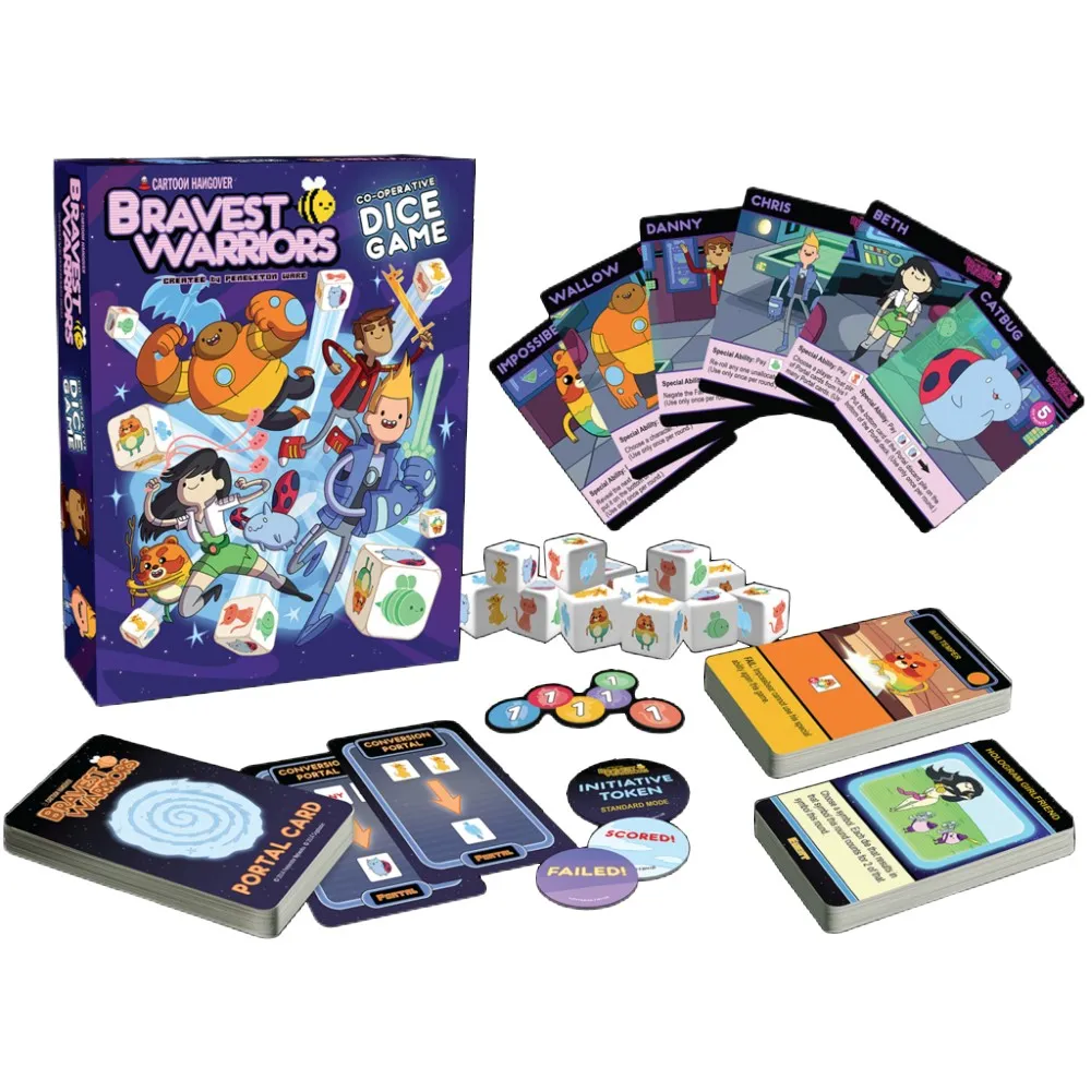 Bravest Warriors Co-operative Dice Game