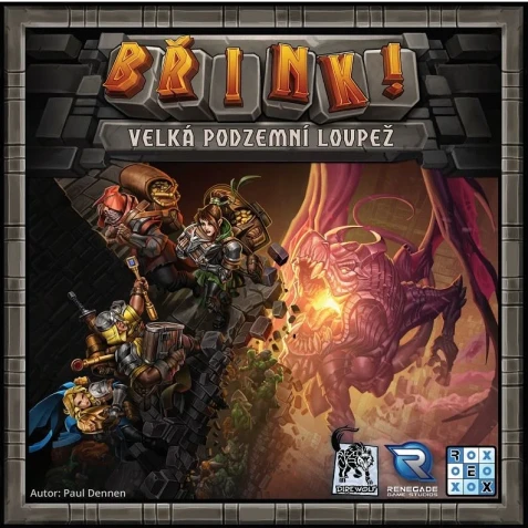 Břink! - Velká podzemní loupež - poškozený obal